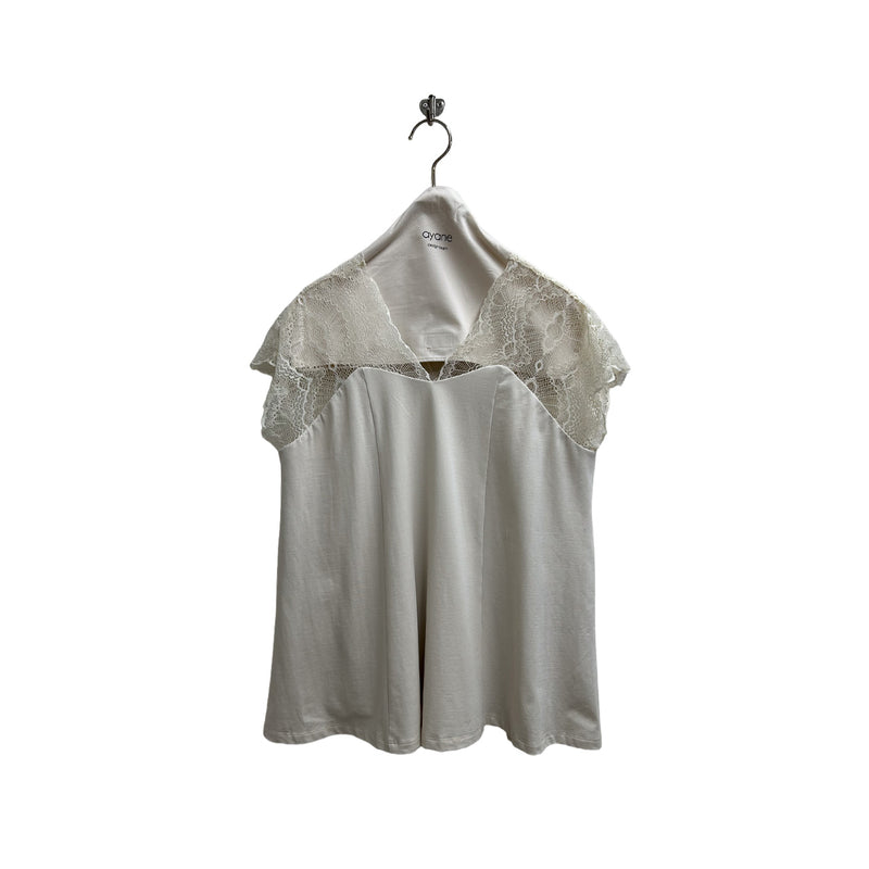 [ayane 2026 SUMMER] Lace flare tank top