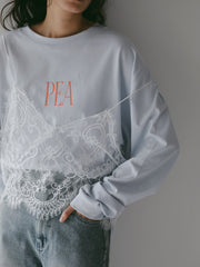 【CHIGNON 2027 PRE-SPRING】"PEANUTS"ロゴロンTEE - 12月中旬頃発送