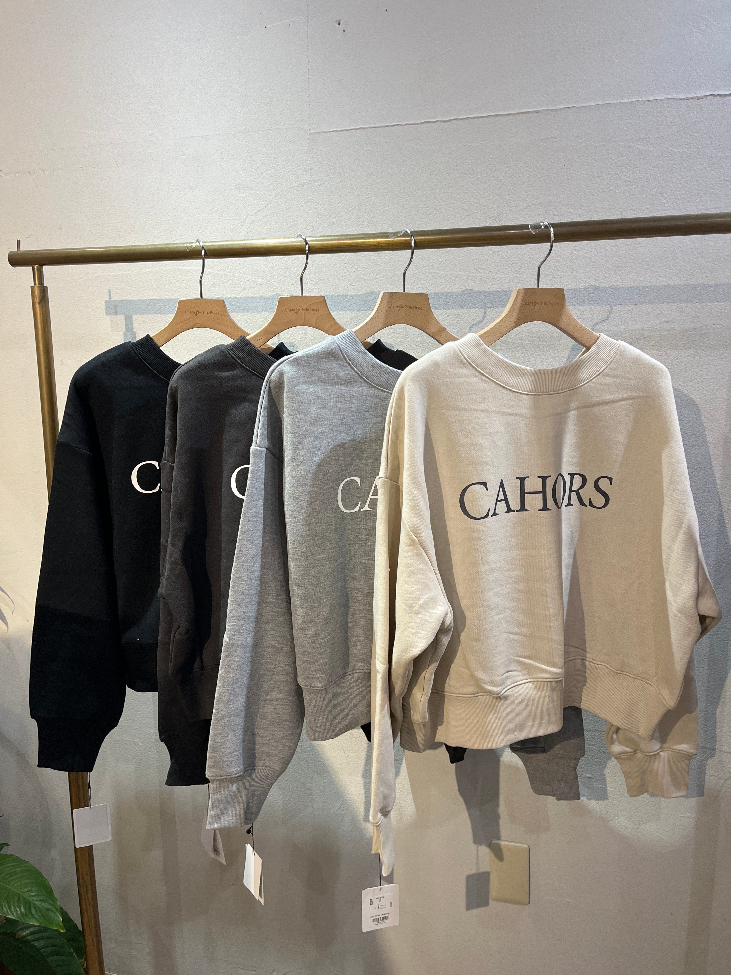 【CLOCHE】2wayロゴzipプルオーバー