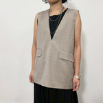【siro de labonte 2026 SS vol.2】backslit vest