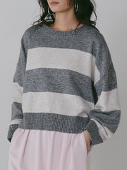 【CHIGNON 2027 PRE-SPRING】スパンコールボーダーニットPO - 12月中旬頃発送