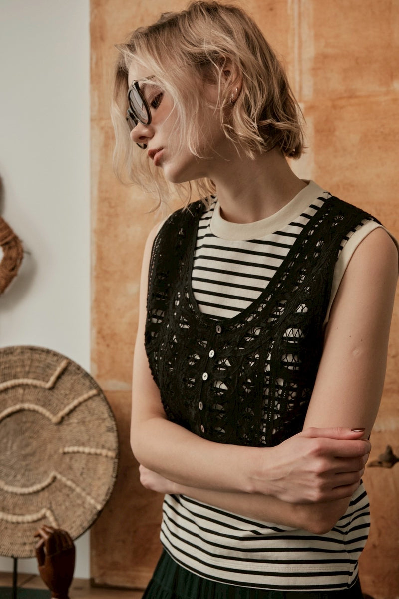 【LE MELANGE 2026 SUMMER】バテンレースベスト