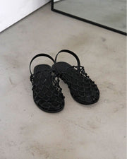 【anuke】Braid Flat Shoes