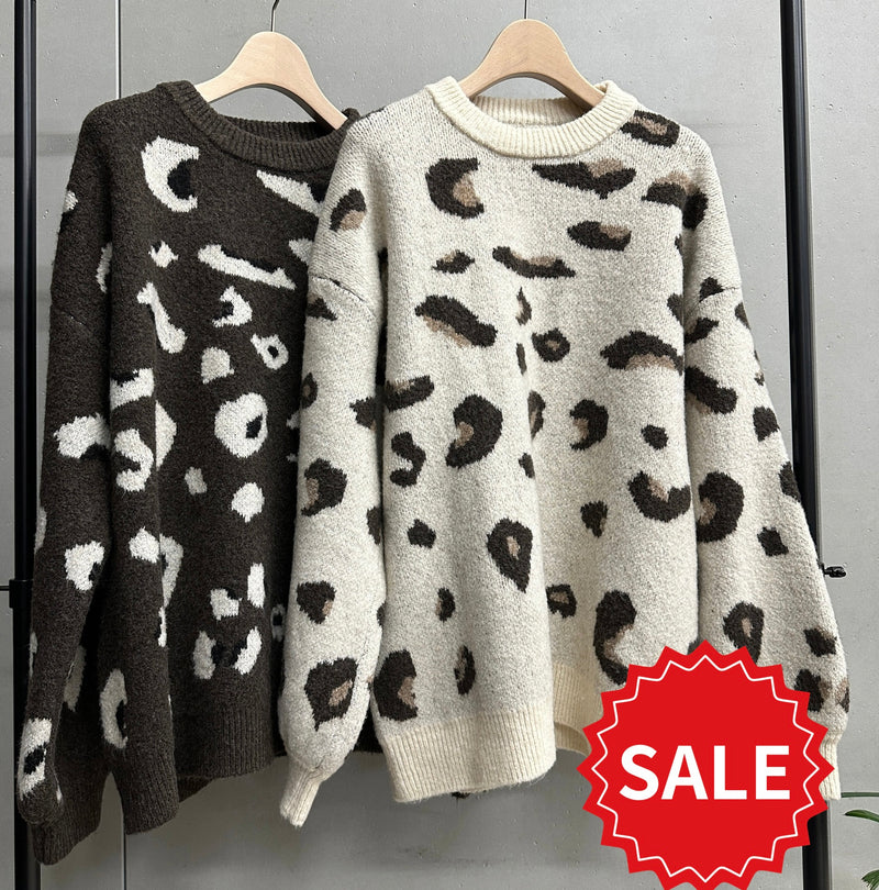 【select】レオパード柄ニット