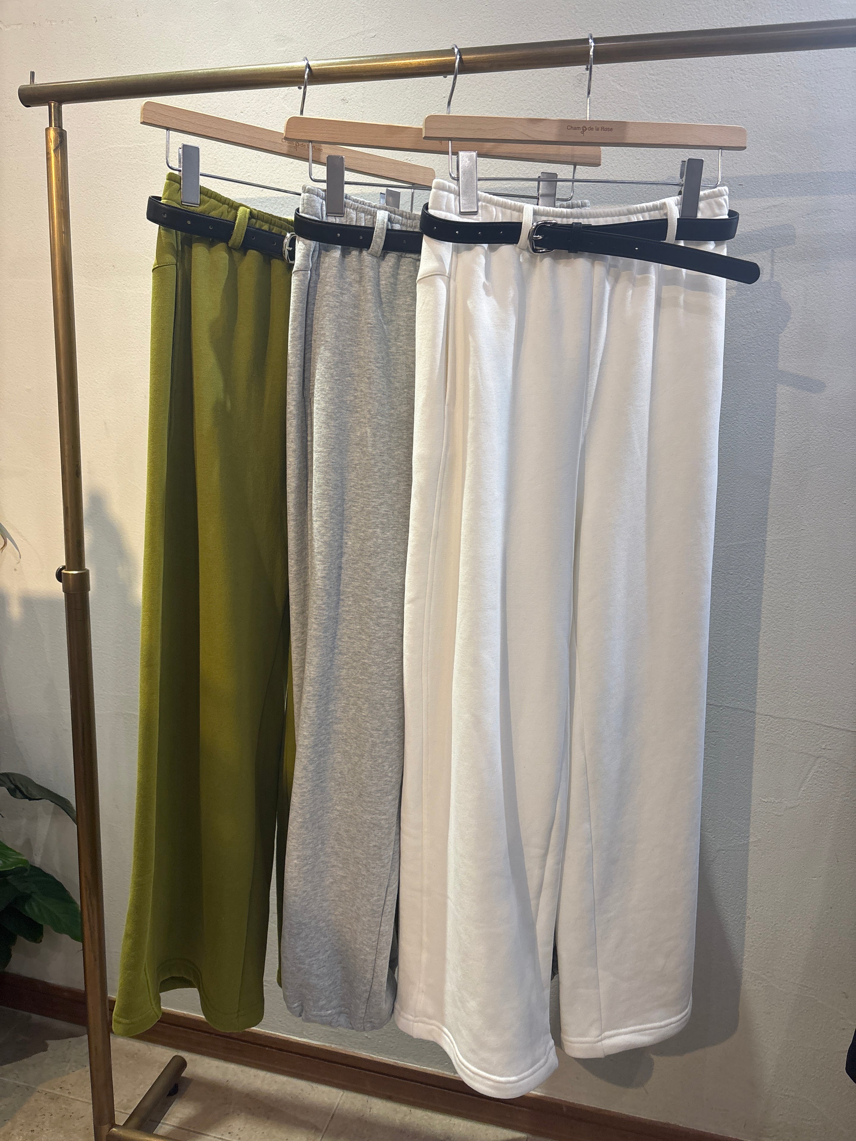 【SELECT】ベルト付きスウェットパンツ