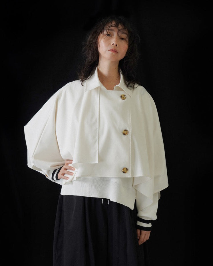 【CYAN 2026 SPRING＆SUMMER VOL.1】ショートトレンチポンチョ