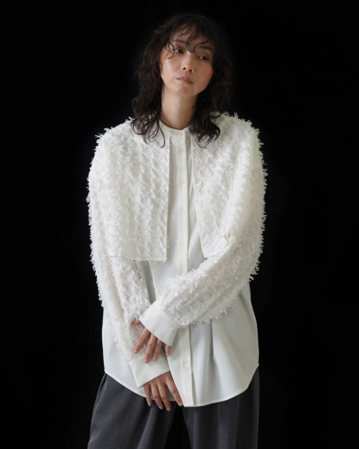 【CYAN 2026 SPRING＆SUMMER VOL.1】フリンジジャカードコンビシャツ