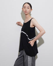 【CYAN 2026 SPRING＆SUMMER VOL.1】１ライン透かしニットタンク