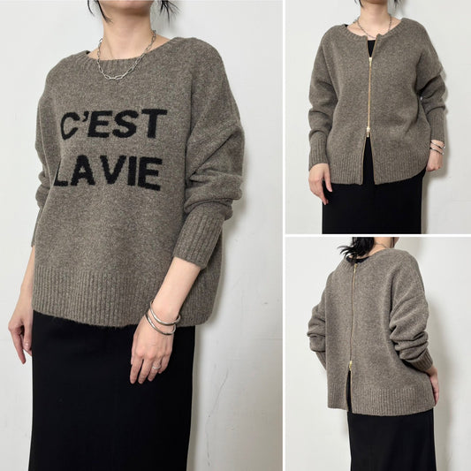 【siro de labonte 25 AW vol.2】zipup 2way pullover
