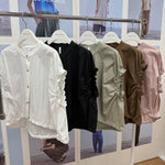 再販決定！【Dignite collier 2026 SUMMER】袖ギャザースナップブラウス