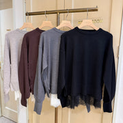 【CLOCHE】レイヤードニットレース