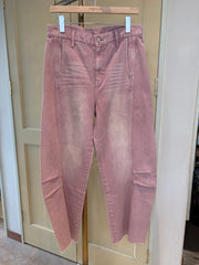 【YENN 】KNEE TUCK DENIM PT