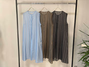 【MARGAUX 2026 SS】シアーストライプノースリーブPO