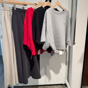 【TRANOI.】TORA wide sweat tops