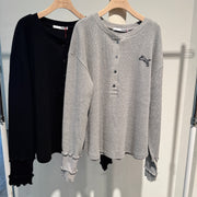 【TRANOI.】TORAワッフルヘンリートップス