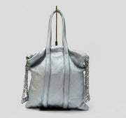 【M.U.L.】TRUSS TOTE S - シルバー 洗い加工