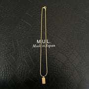 【M.U.L.】スクエアチェーンネックレス 45-1