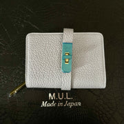 【M.U.L.】ハーフラウンドウォレット　シボ型押し