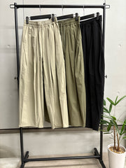 [CLOCHE] Tuck wide pants