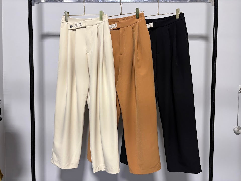 【MARUGAUX 2026 AW】ウエストデザインタックパンツ - 9月下旬頃発送