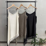 4月上旬再販！【CLOCHE】アシンメトリーレースキャミソール