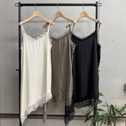 4月上旬再販！【CLOCHE】アシンメトリーレースキャミソール