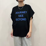 【siro de labonte 2026 spring＆summer】30/-highgauge cotton JOURNEY tuck sleeve Tshirt