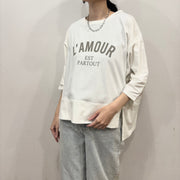 【siro de labonte 2026 spring＆summer】30/-highgage cotton L'AMOUR design P/O