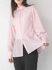 【Mewl 2027 PRE SPRING】】SHEER CURVY SHIRT - 1月中旬頃発送