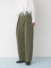 【Mewl 2027 PRE SPRING】TRENCH CURVY PANTS - 1月中旬頃発送