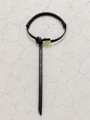 【M.U.L 2026-9】BELT - Black キルティング型押し