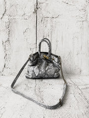 【M.U.L 2026-9】HELMET BAG S - 転写Python 洗い加工