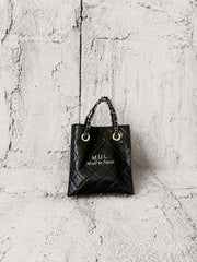 【M.U.L 2026-9】SHOPPER 20 - Black キルティング型押し