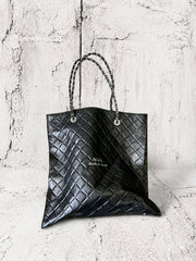 【M.U.L 2026-9】SHOPPER 40 - Black キルティング型押し