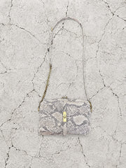 【M.U.L 2026-9】SHOULDER BAG - 転写Python 洗い加工
