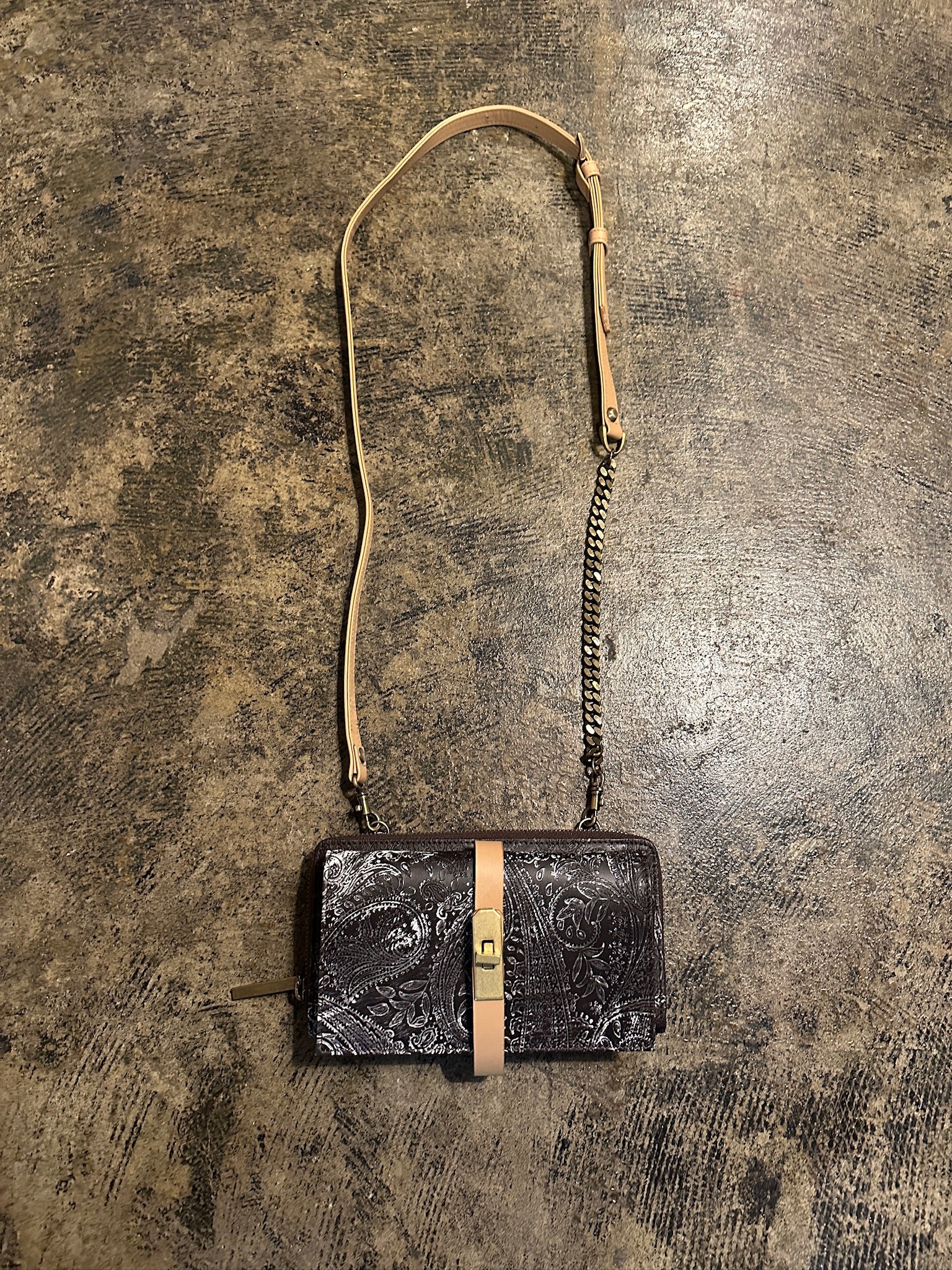 【M.U.L. 2026.3】WALLET SHOULDER - VINTAGE COGNAC BROWN