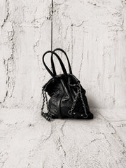 【M.U.L 2026-9】TRUSS TOTE S - Black キルティング型押し