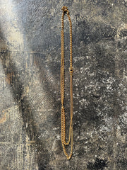 【M.U.L. ACCESSORY Vol.3】MULA234 ダイヤモンド MIXチェーンロングネックレス