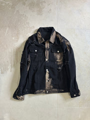【M.U.L. Apparel Collection】脱色BLACK DENIM JACKET
