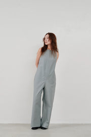【Hella 2026 SPRING/SUMMER】back open cotton overall