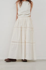 【Hella 2026 SPRING/SUMMER】ladder lace gather skirt