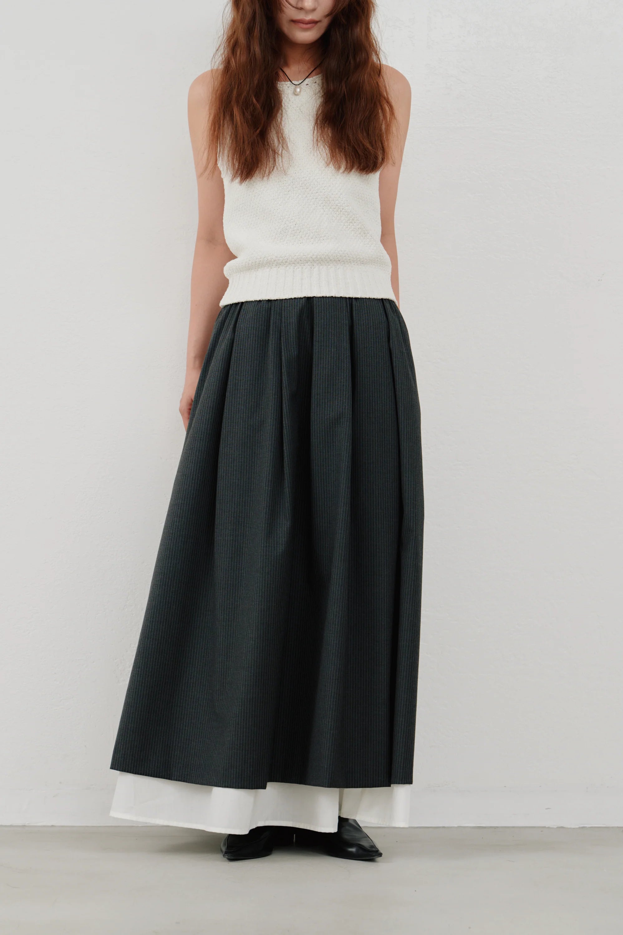 【Hella 2026 SPRING/SUMMER】striped layered skirt