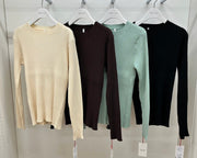 【Dignite collier】配色ラインリブPO