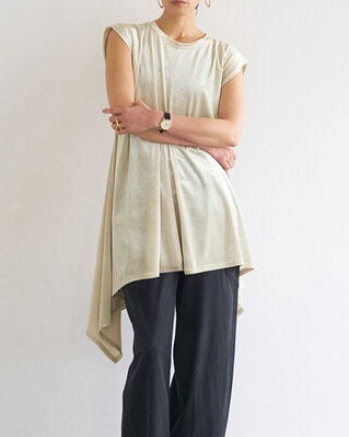 【YENN 2026 PRE-FALL COLECTION】IRREGULAR HEM TUNIC