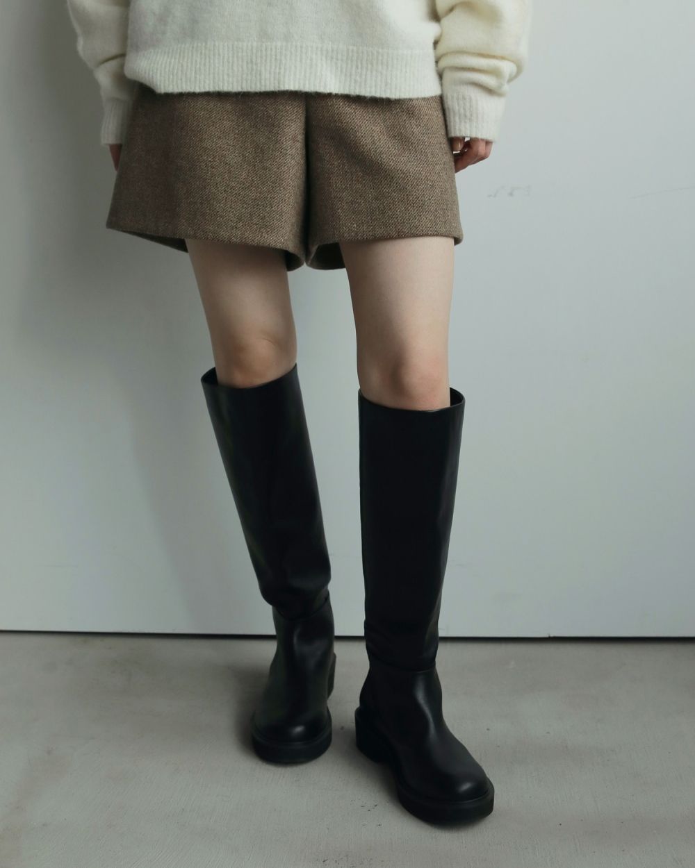 【anuke 2026 PRE FALL COLLECTION】 Ecoleather Long Boots - Champdelarose