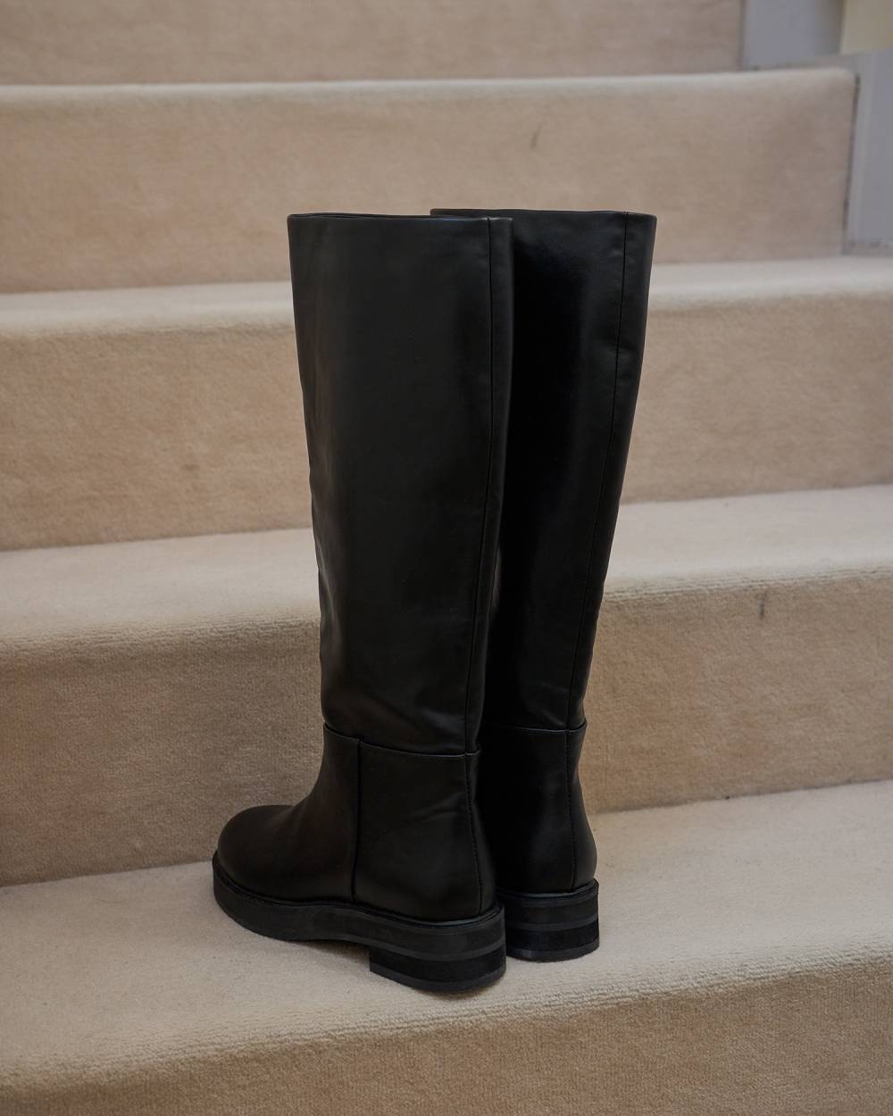 【anuke 2026 PRE FALL COLLECTION】 Ecoleather Long Boots - Champdelarose