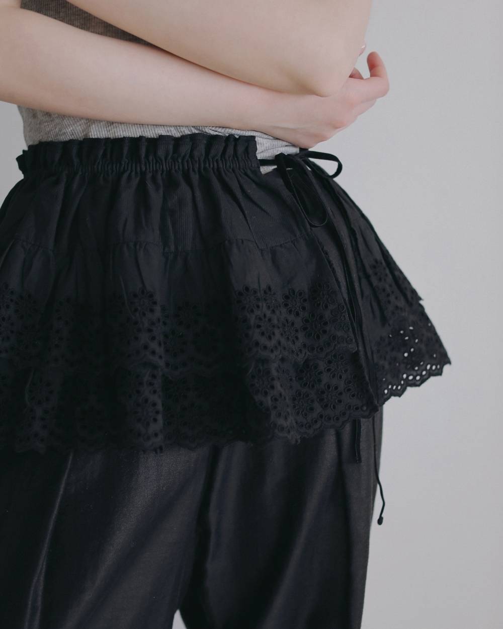 【anuke 2026 PRE FALL COLLECTION】2way Lace Skirt - Champdelarose