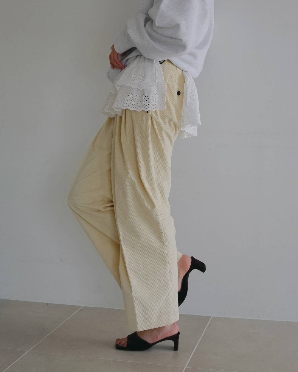 【anuke 2026 PRE FALL COLLECTION】2way Lace Skirt - Champdelarose