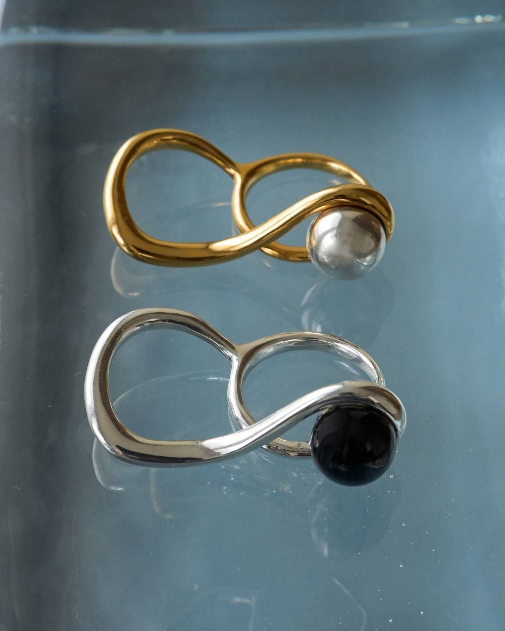 【anuke 2026 PRE FALL COLLECTION】Ball Double Ring - Champdelarose