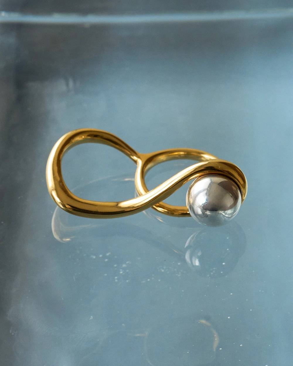 【anuke 2026 PRE FALL COLLECTION】Ball Double Ring - Champdelarose